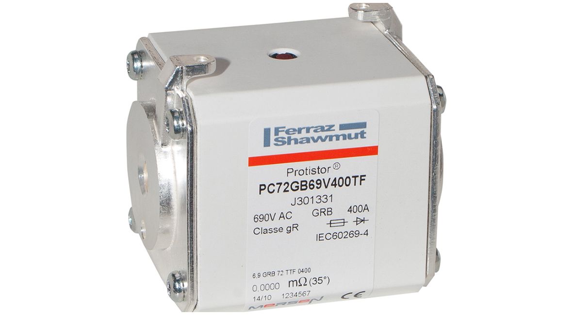 J301331 - Protistor SB fuse-link gR, 690VAC, size 72, 400A, TTF threaded terminals